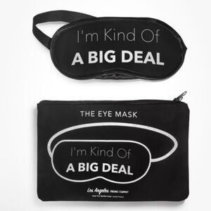 NWT Los Angeles Trading Co. Sleep Mask + Pouch “I’m Kind Of A Big Deal” Cute